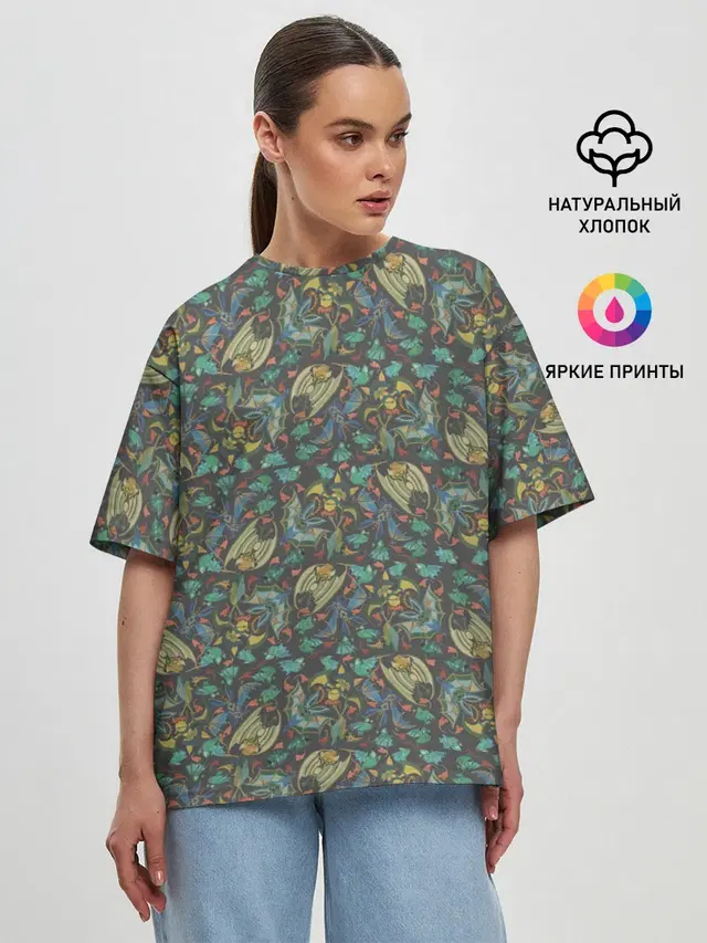Женская футболка оверсайз