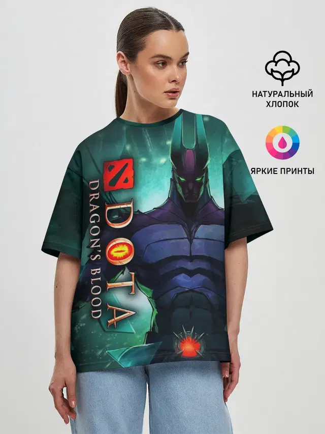 Женская футболка оверсайз