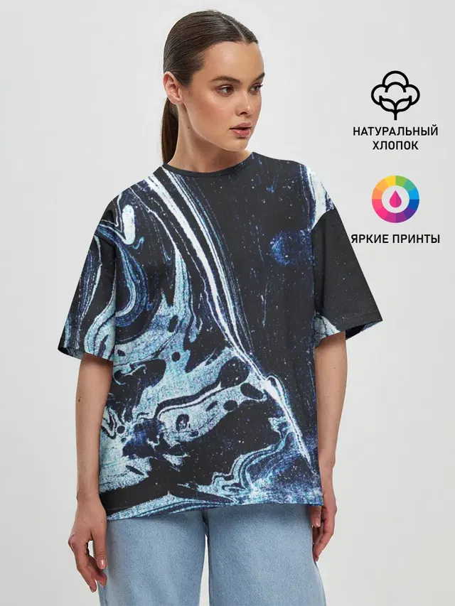 Женская футболка оверсайз
