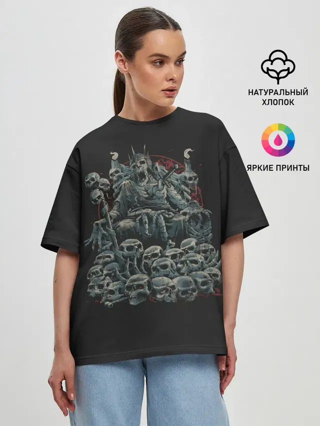 Женская футболка оверсайз