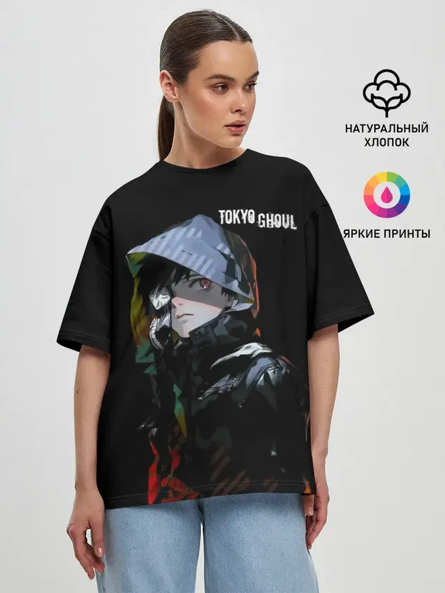 Женская футболка оверсайз