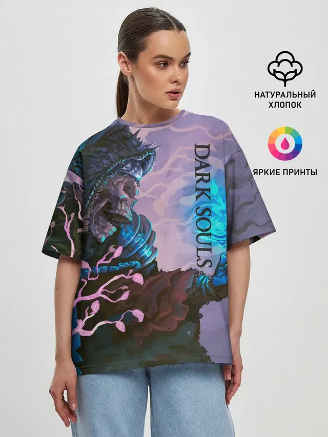 Женская футболка оверсайз