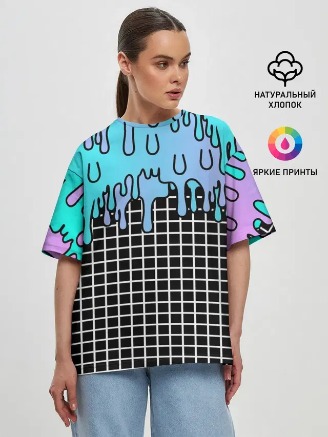 Женская футболка оверсайз