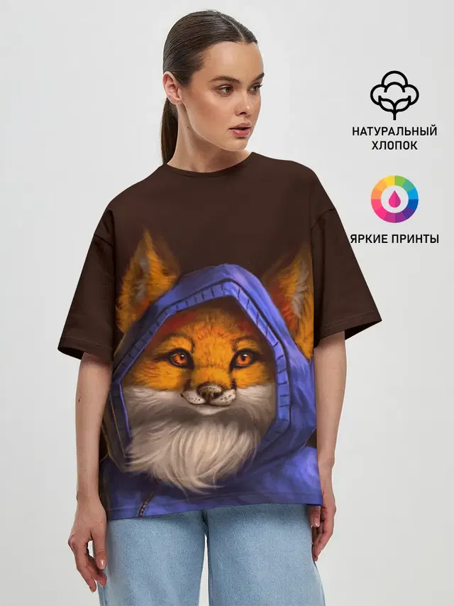 Женская футболка оверсайз