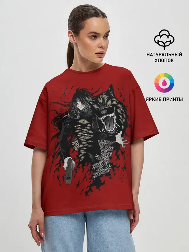 Женская футболка оверсайз