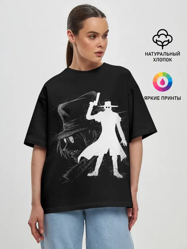 Женская футболка оверсайз
