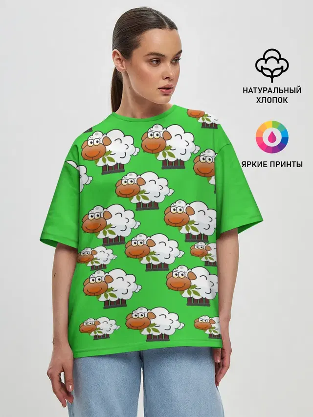 Женская футболка оверсайз