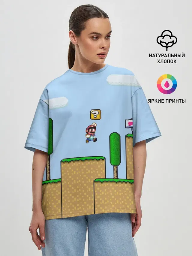 Женская футболка оверсайз