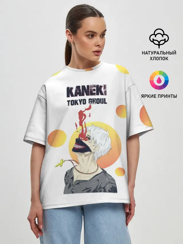 Женская футболка оверсайз