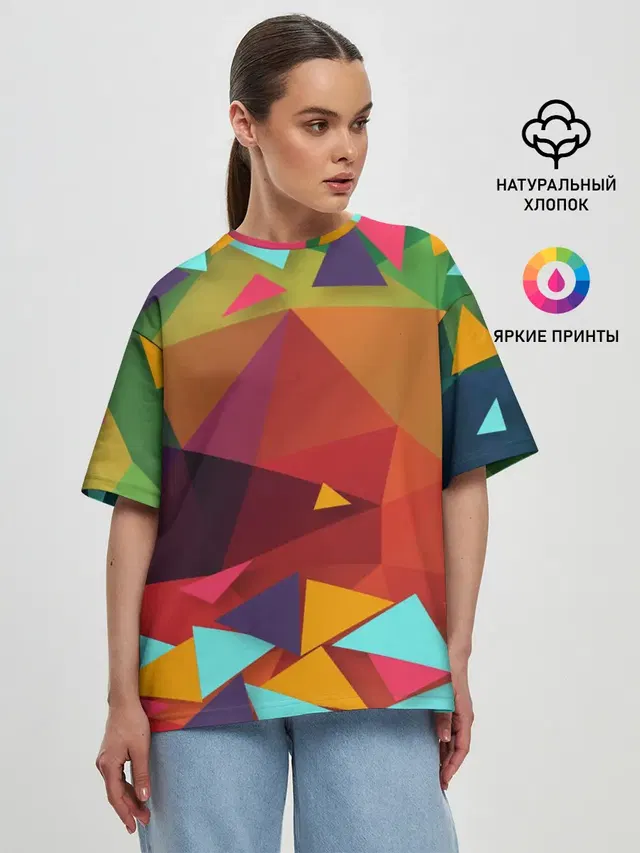 Женская футболка оверсайз
