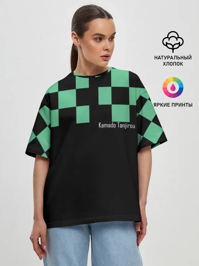 Женская футболка оверсайз