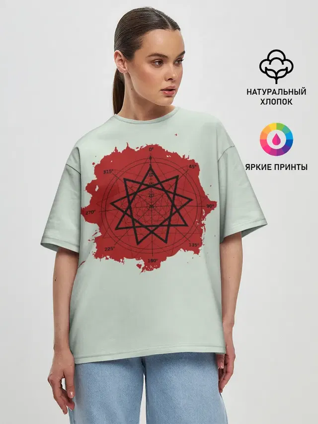 Женская футболка оверсайз