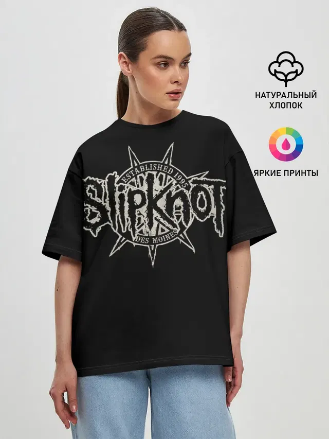 Женская футболка оверсайз