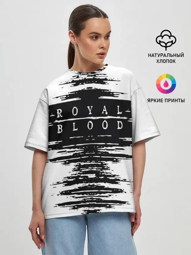 Женская футболка оверсайз с принтом «Royal Blood»