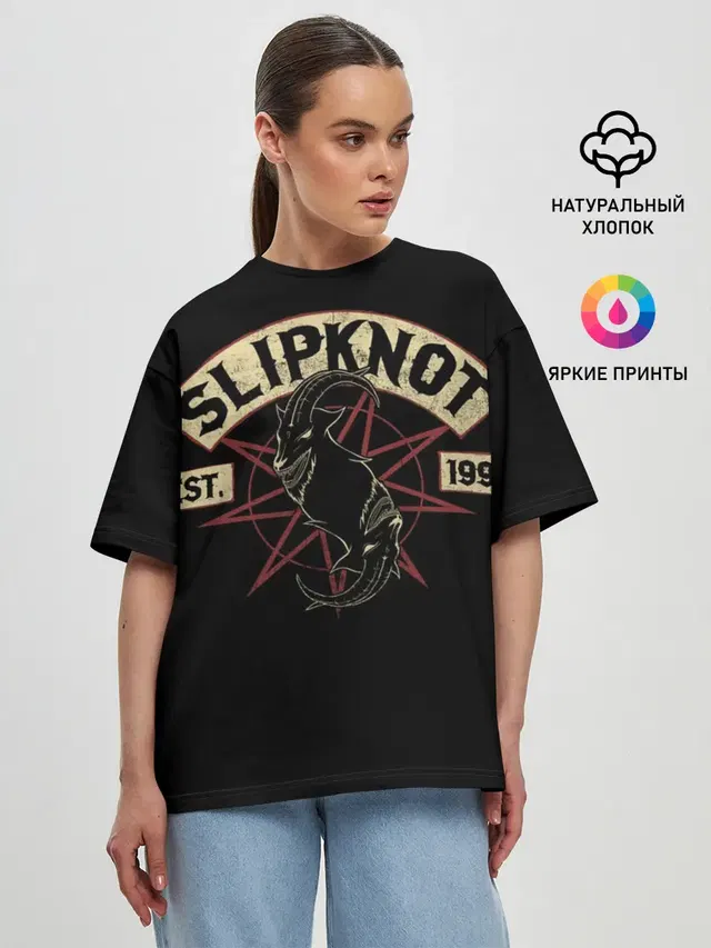 Женская футболка оверсайз