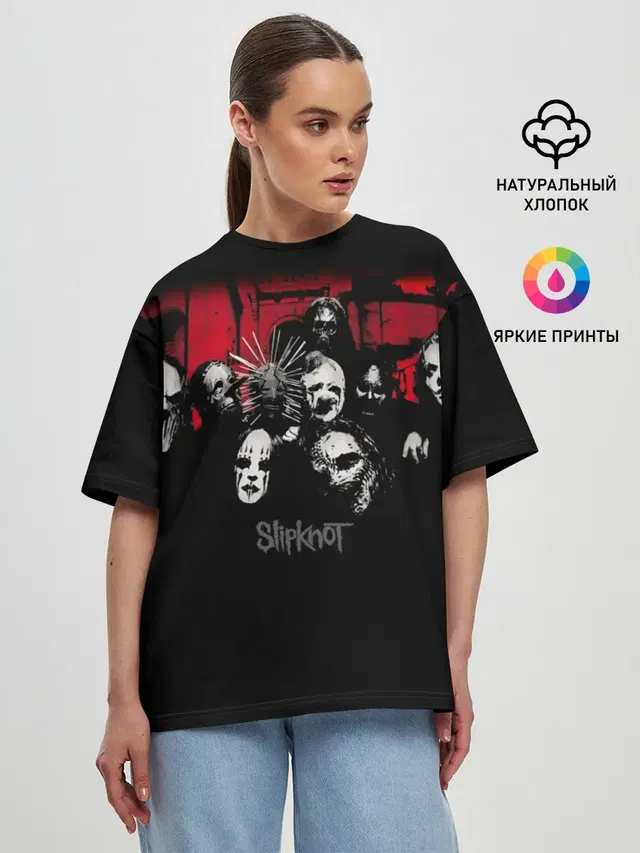 Женская футболка оверсайз