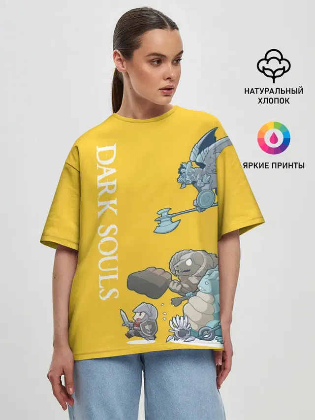Женская футболка оверсайз