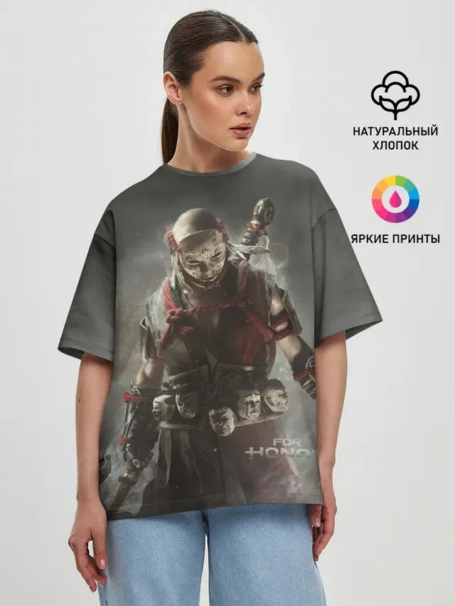 Женская футболка оверсайз