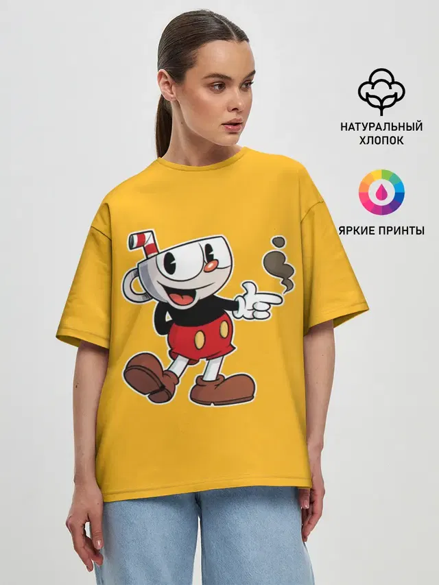 Женская футболка оверсайз