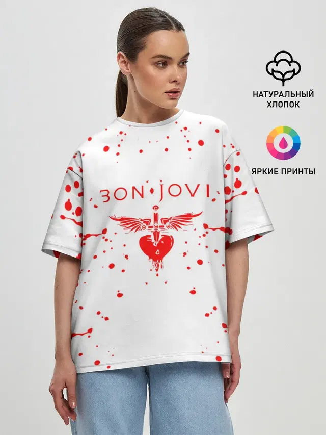 Женская футболка оверсайз