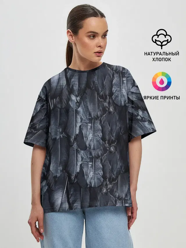 Женская футболка оверсайз