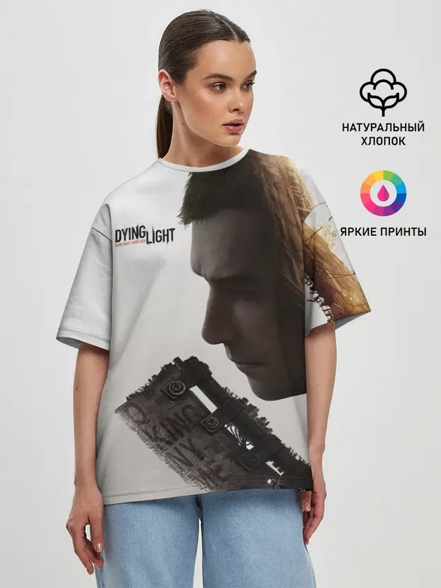 Женская футболка оверсайз