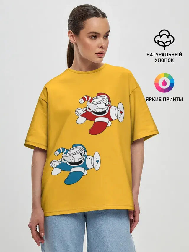 Женская футболка оверсайз