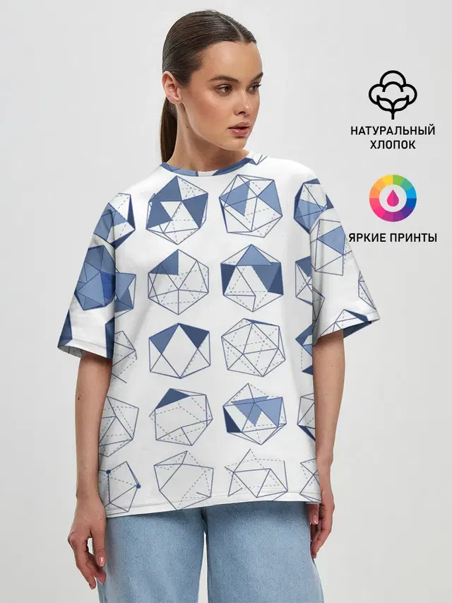 Женская футболка оверсайз