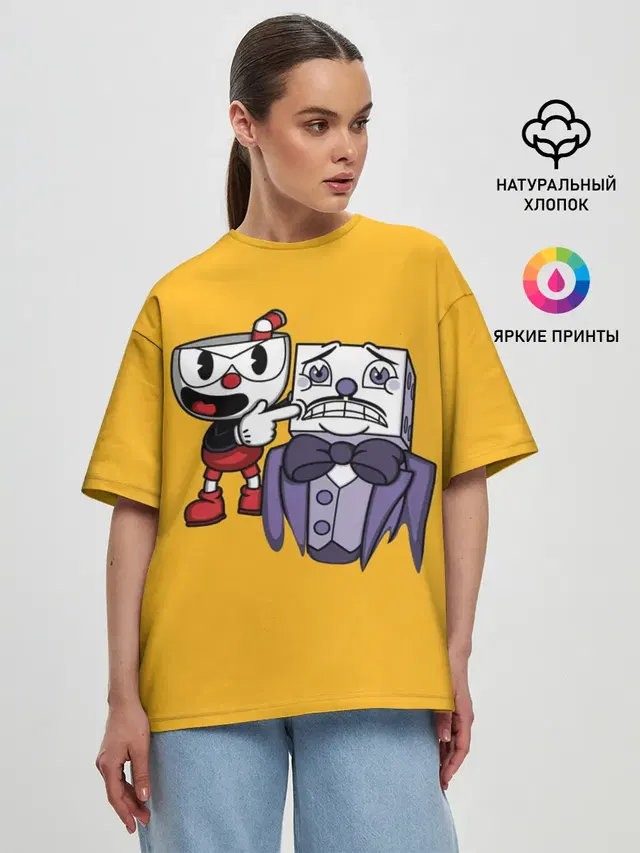 Женская футболка оверсайз