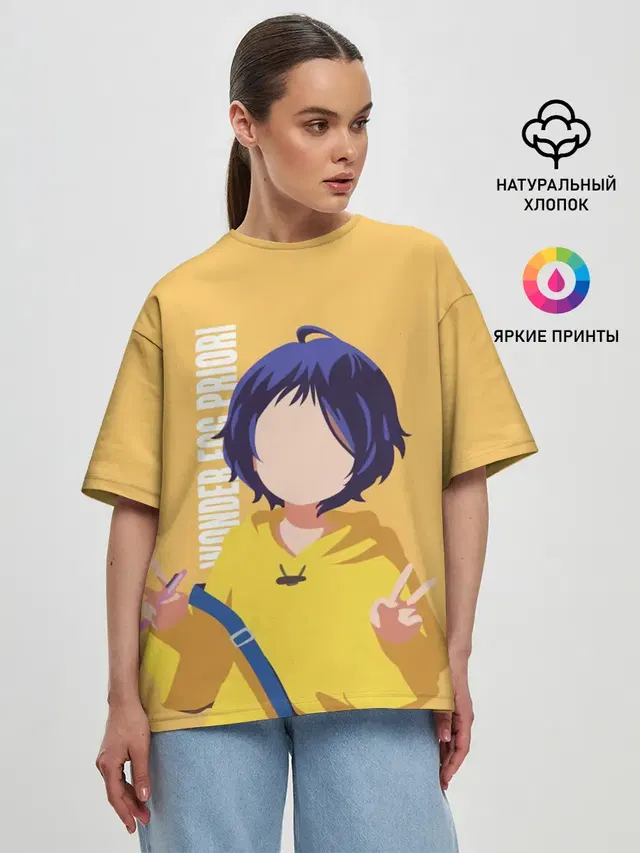 Женская футболка оверсайз