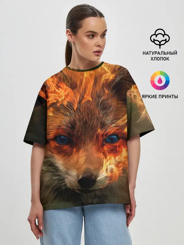 Женская футболка оверсайз