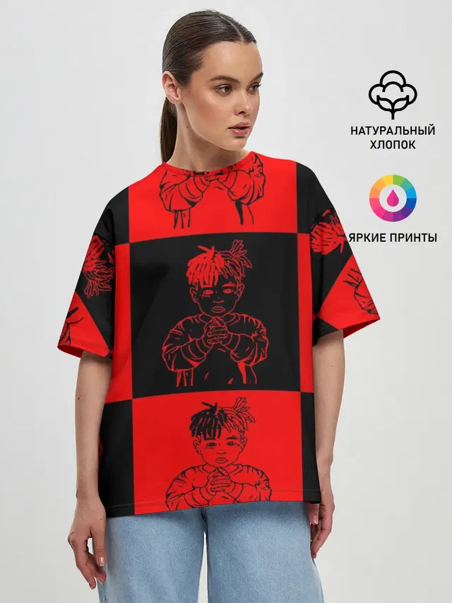 Женская футболка оверсайз