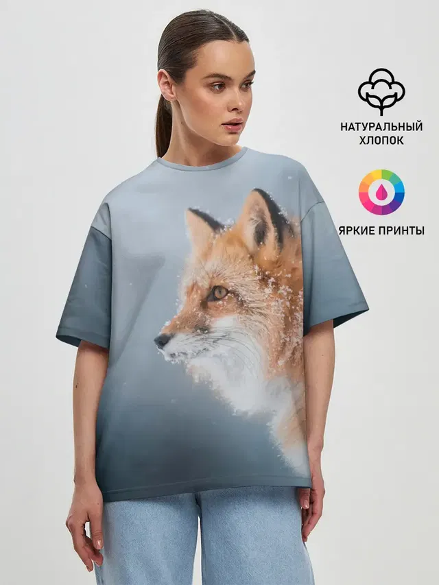 Женская футболка оверсайз