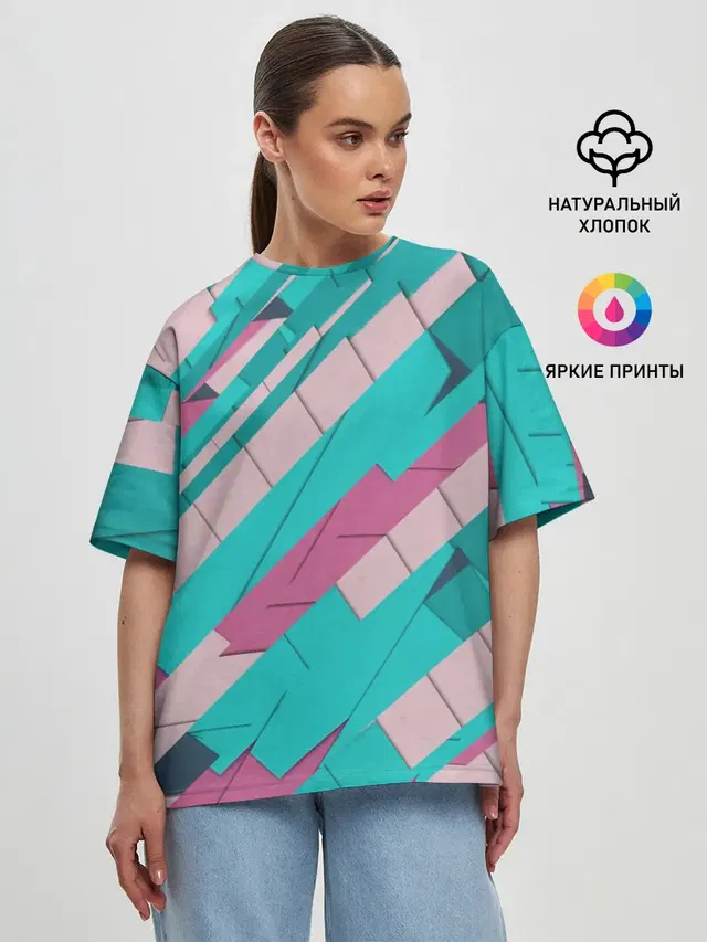 Женская футболка оверсайз