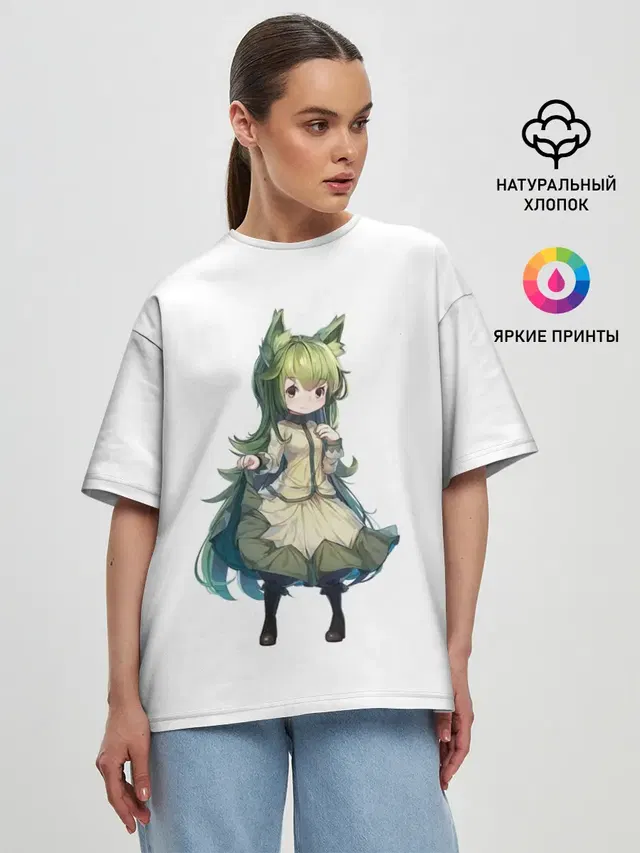 Женская футболка оверсайз
