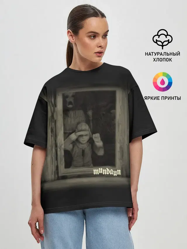 Женская футболка оверсайз