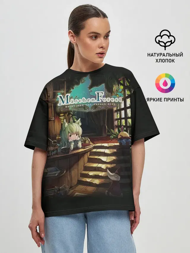 Женская футболка оверсайз