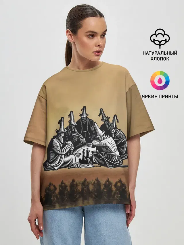 Женская футболка оверсайз