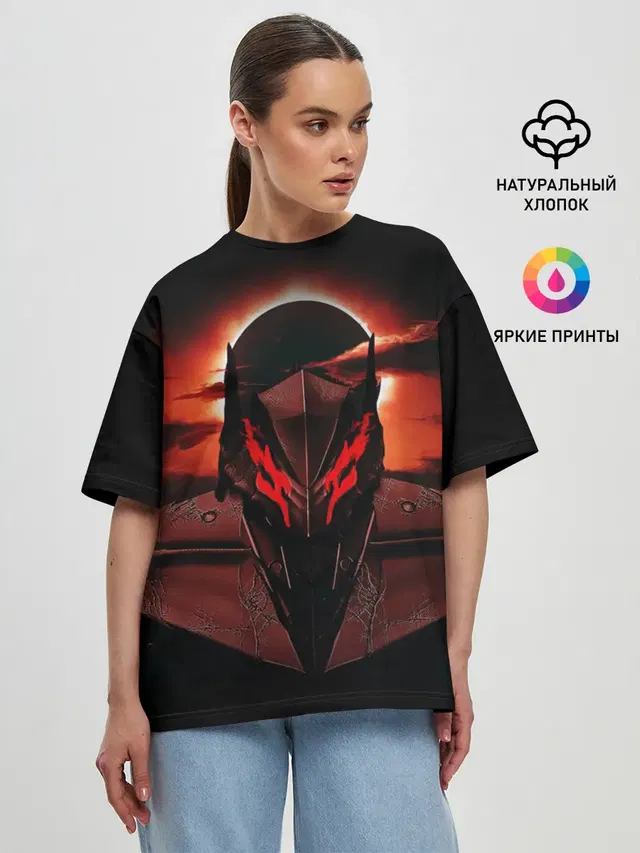 Женская футболка оверсайз