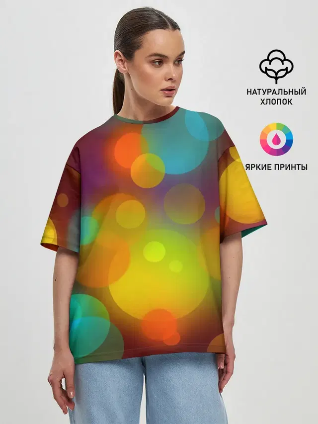 Женская футболка оверсайз