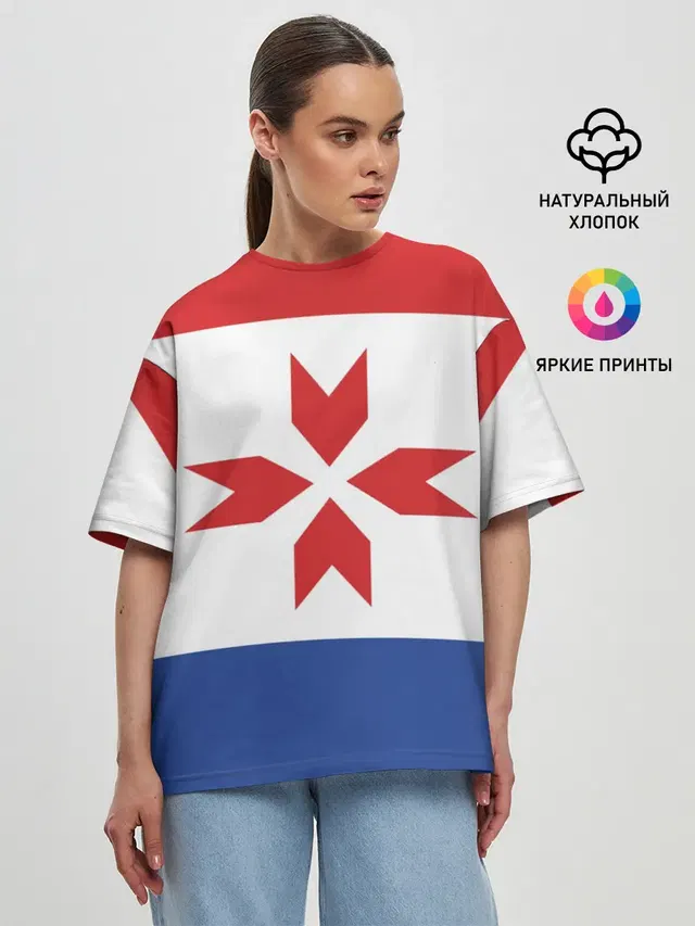 Женская футболка оверсайз