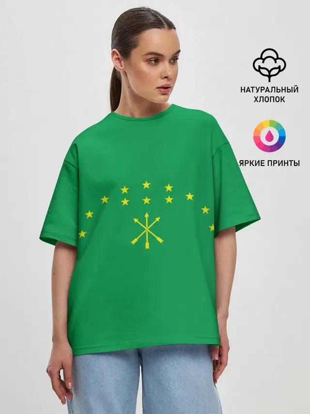 Женская футболка оверсайз