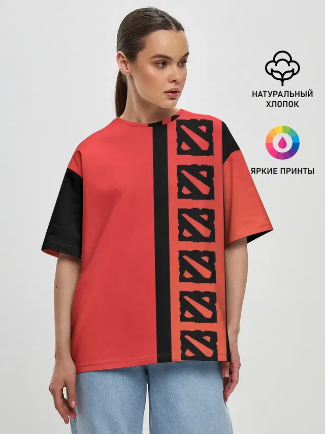 Женская футболка оверсайз