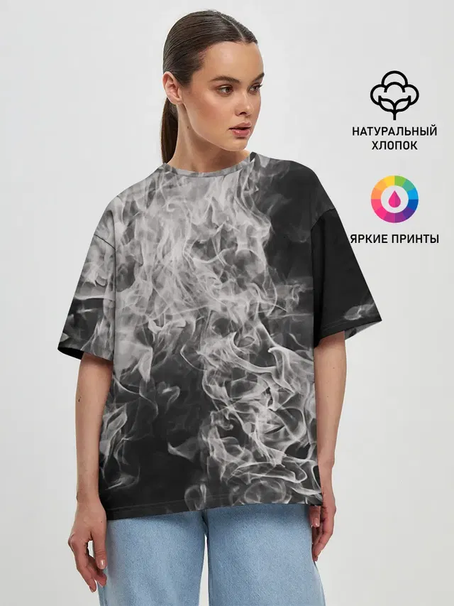 Женская футболка оверсайз