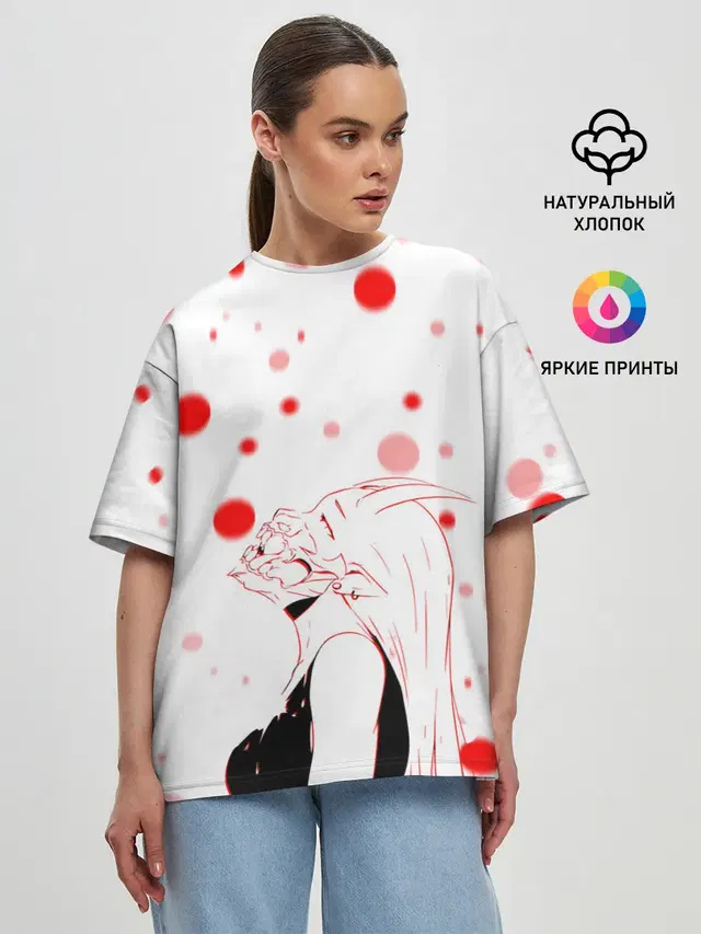 Женская футболка оверсайз