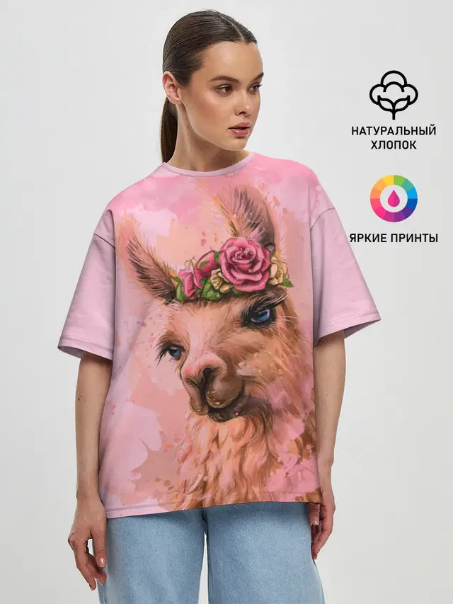 Женская футболка оверсайз