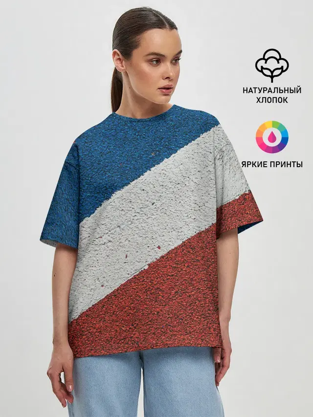 Женская футболка оверсайз