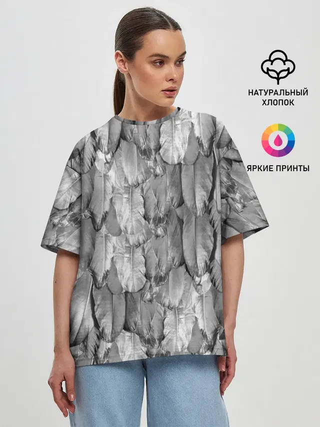 Женская футболка оверсайз