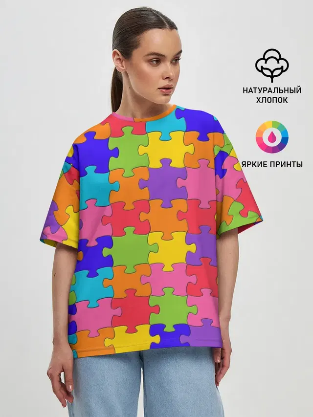 Женская футболка оверсайз