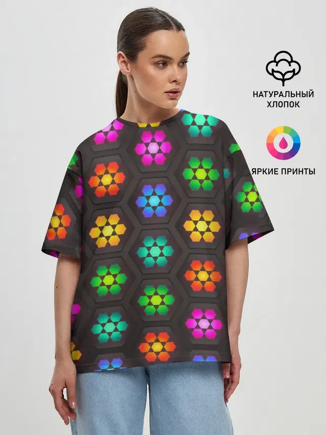 Женская футболка оверсайз